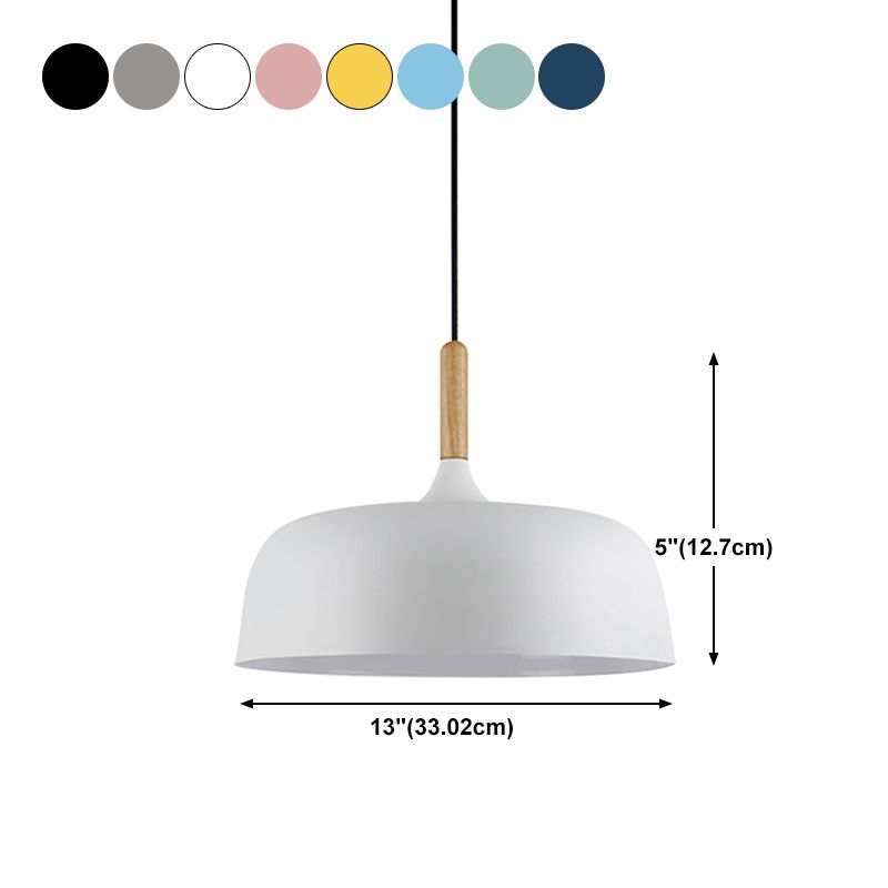 Topfabdecke Form hängen hängendes modernes Metall 1 hängende Beleuchtung für Wohnzimmer