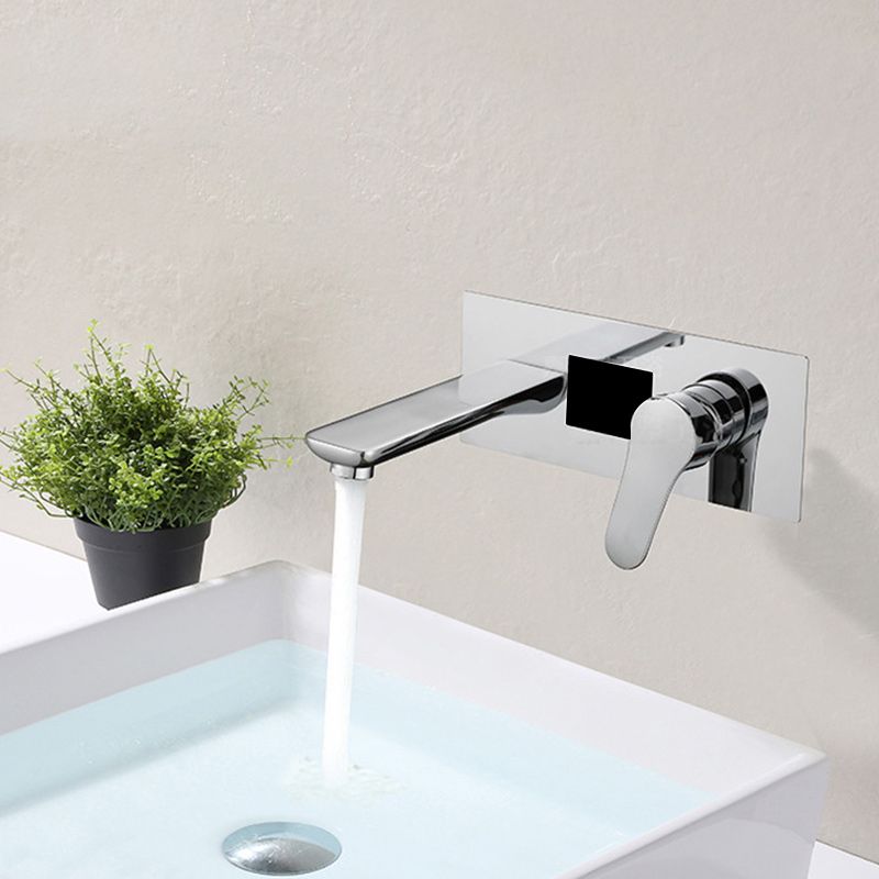 Modern Wall Mounted Faucets Digital Display Screen Led Wall Mounted Bathroom Faucet