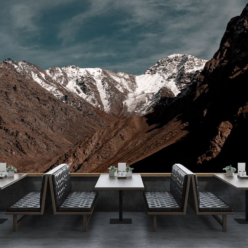 Photography Environment Friendly Mural Wallpaper Mountain Range Bedroom Wall Mural