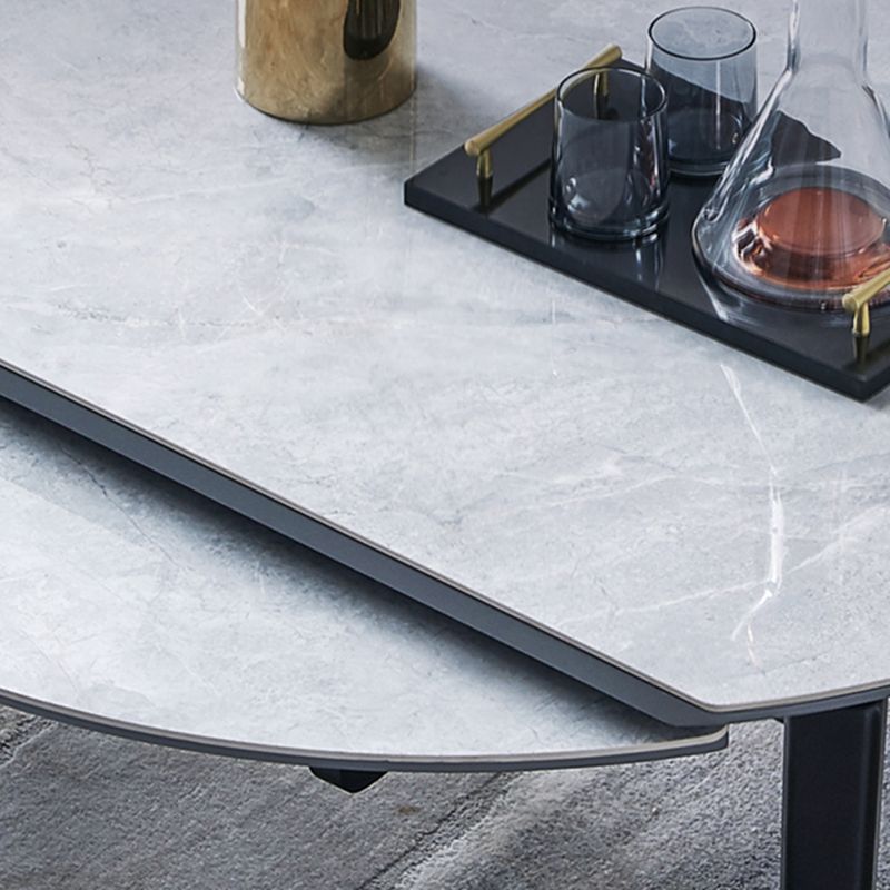 Matte Finish Stone Top Dining Table Set 1/2/5/7 Pcs Modern Dinette Set