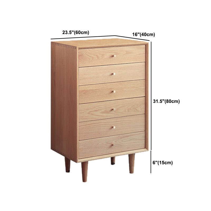 Oak Wood Dining Room Sideboard Cabinet Modern Buffet Server Cabinet with Drawers