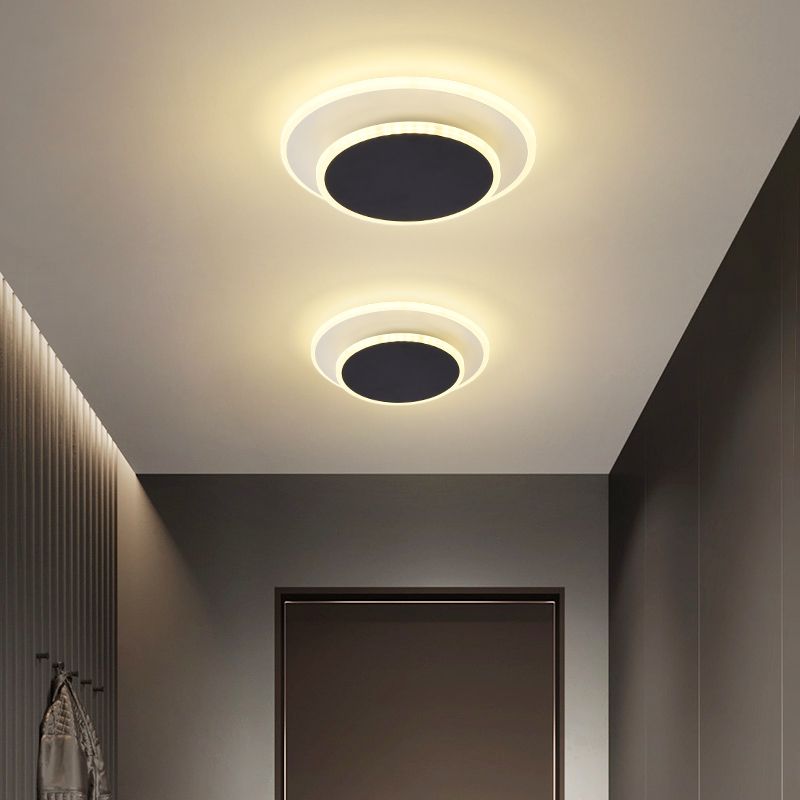 Lámpara de techo LED de montaje empotrado contemporánea para dormitorio