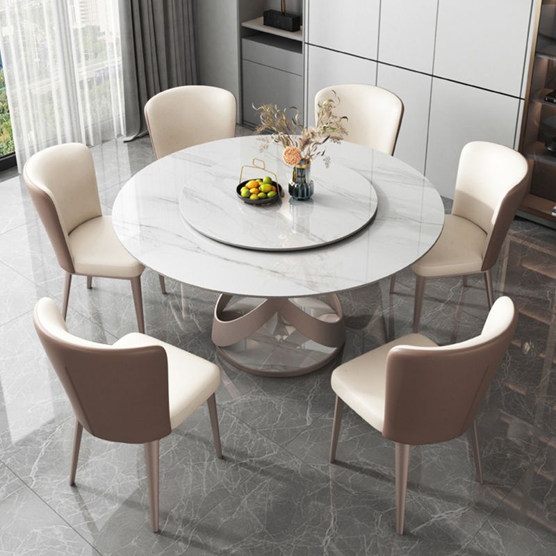 Modern Side Chair Metal Solid Back Dining Room Chair for Kitchen