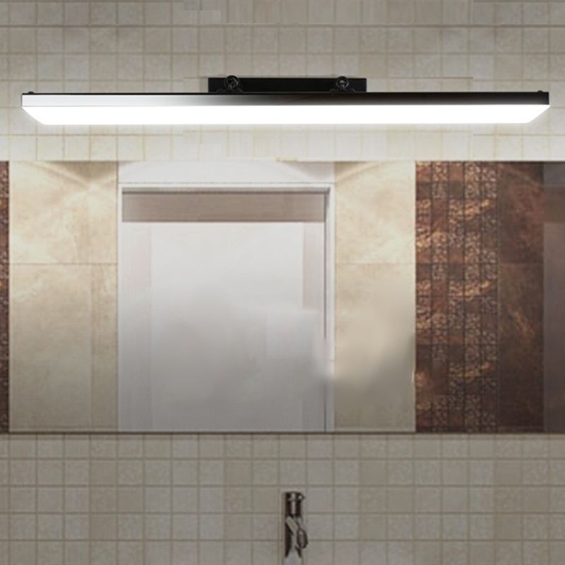 Modern Style Linear Wall Mounted Lamps Metal 1 Light LED Mirror Lights