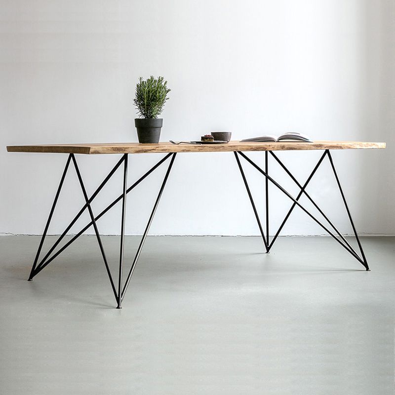 Traditional Luxury Rectangle Dining Site Table Solid Wood Dining Room Home Furniture