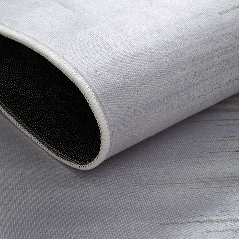 Solid Color Simple Indoor Rug Polyester Gradient Effect Carpet Non-Slip Backing Rug for Living Room