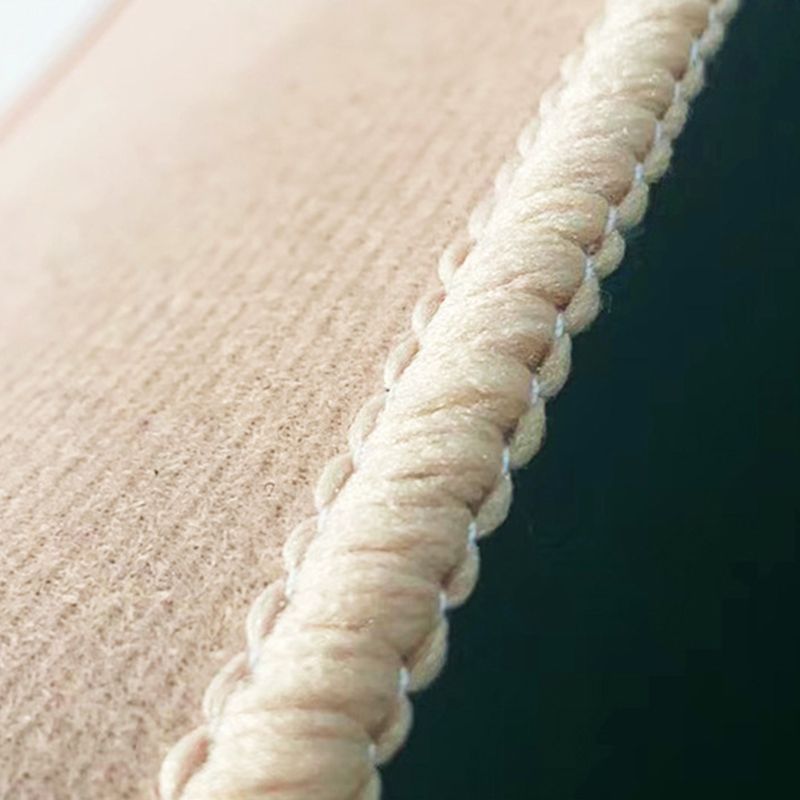 Dark Brown Color Lump Rug Polyester Modern Rug Washable Rug for Living Room