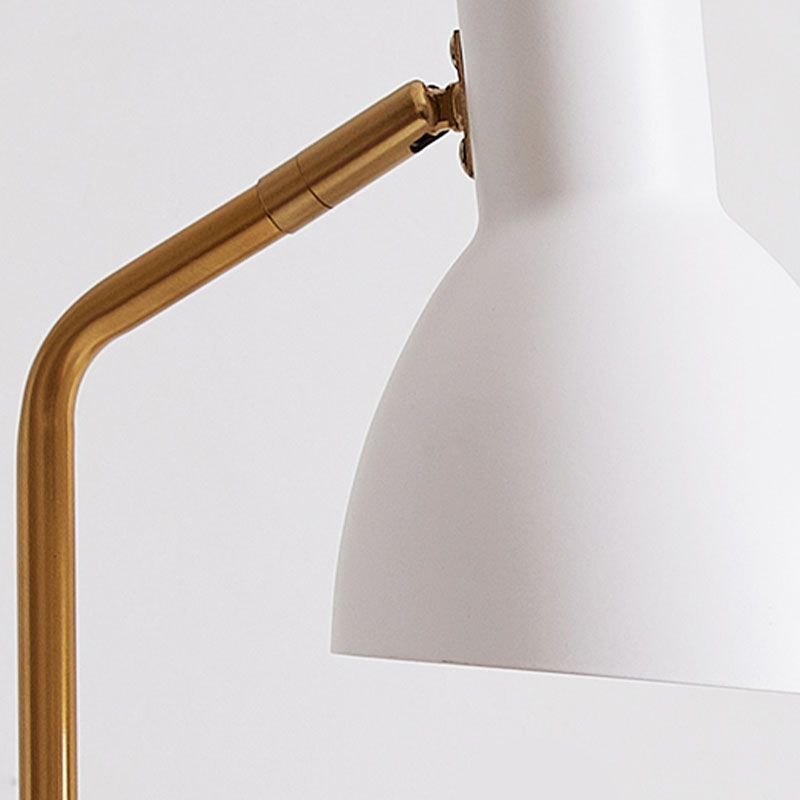 1 tavolo da cono leggero luce secolo di secolo moderno lampada da tavolo da tavolo in metallo
