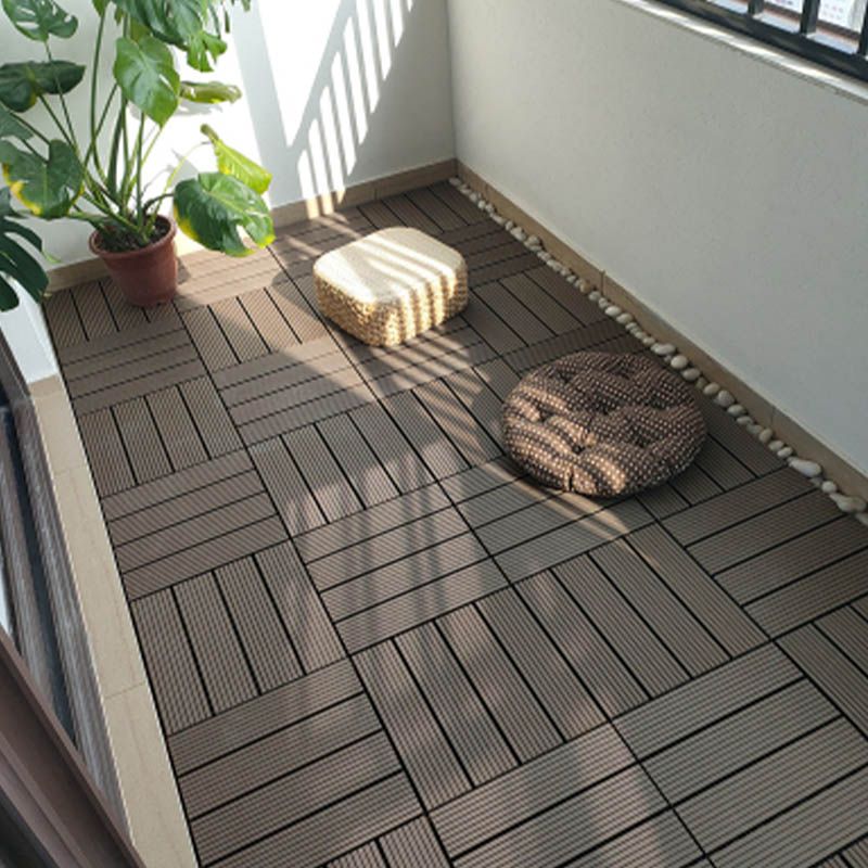 Classical Deck Tile Interlocking Wood Outdoor Flooring Flooring Tile