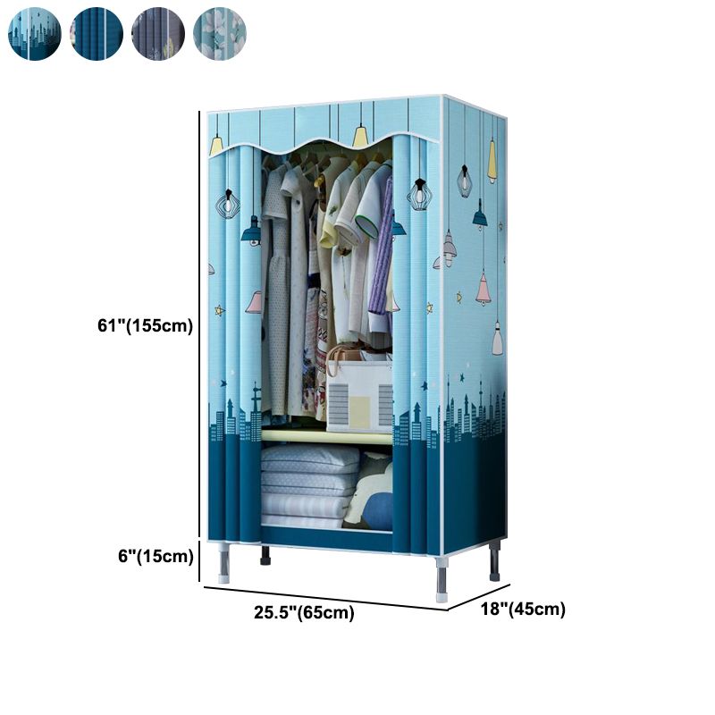 Modern Style Bedroom Wardrobe Armoire Metal Wardrobe Closet with Legs