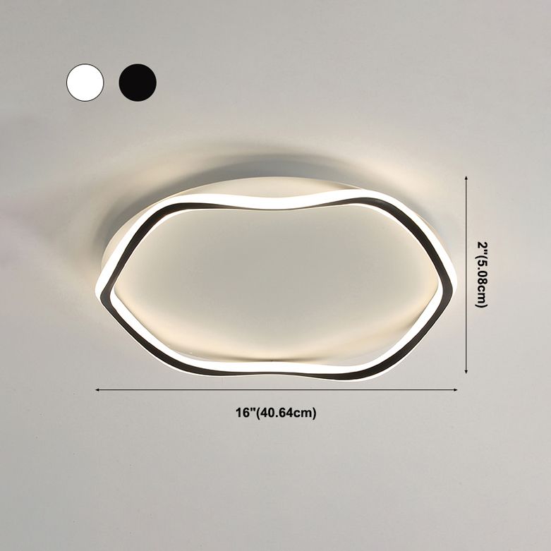 Luminaires de plafond encastrés de simplicité en aluminium pour salon salle à manger