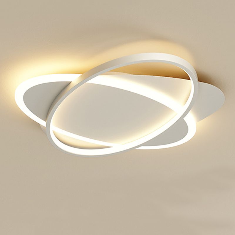 Acryl langwerpige LED-plafondlamp in moderne, minimalistische stijl, gelakt ijzer, inbouw voor slaapkamer
