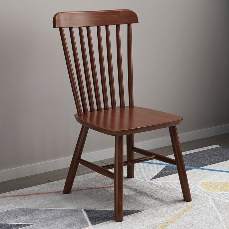 Wood Side Dining Chairs 18.5" Wide Wishbone Armless Chair Set