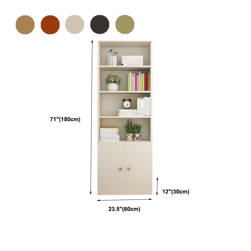 Modern Vertical Bookcase Artificial Wood Bookshelf for Bedroom , 23.5" W X 12" D X 71" H