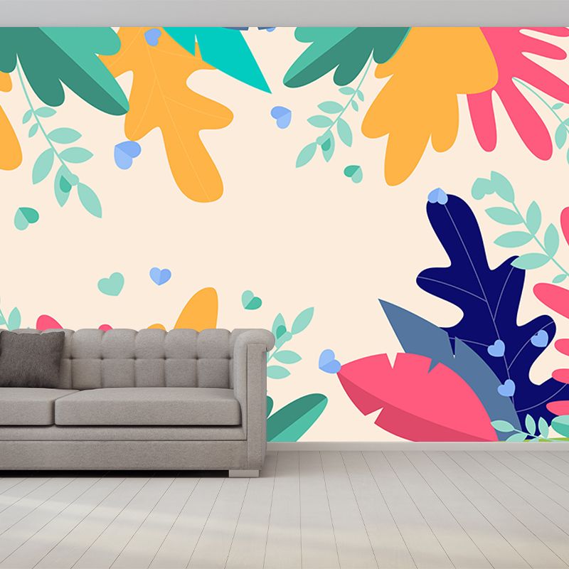 Customized Tropical Plants Mural Decorative Wallpaper for Home