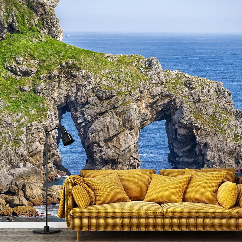 Seascape Mural Moisture Resistant Wallpaper Wall Decor Bathroom Floor Murals