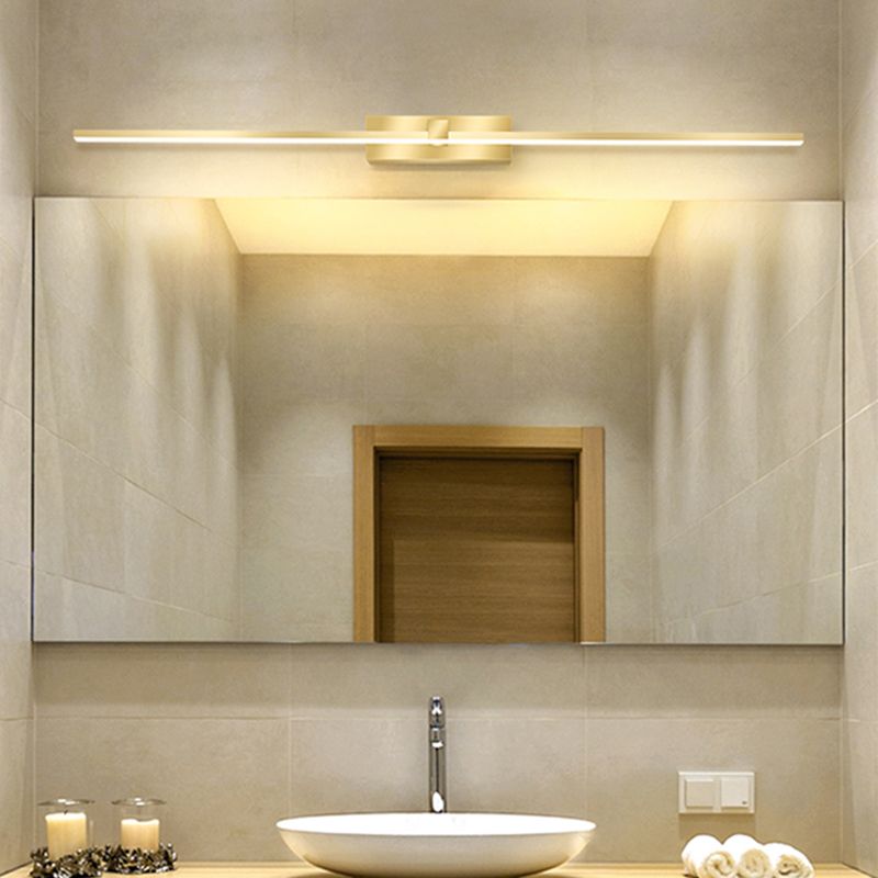 Modern Light Luce Luxury Style Linear Light Montate Vanity Lights Wall Sconce Lighting in Gold Finish