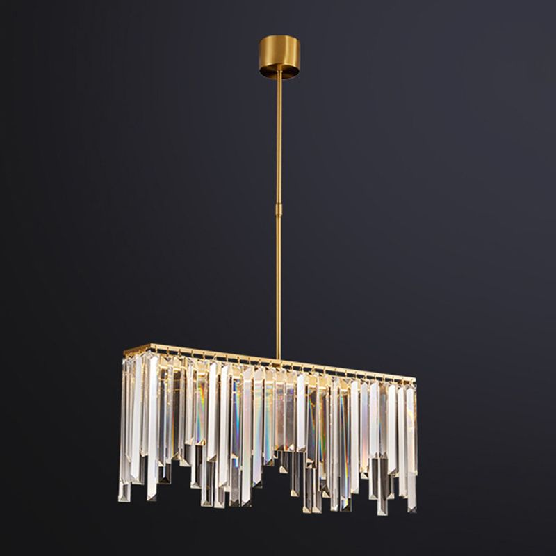 Crystal Contemporary Geometric Island Lighting Multi Lights Chandelier Lighting Fixtures