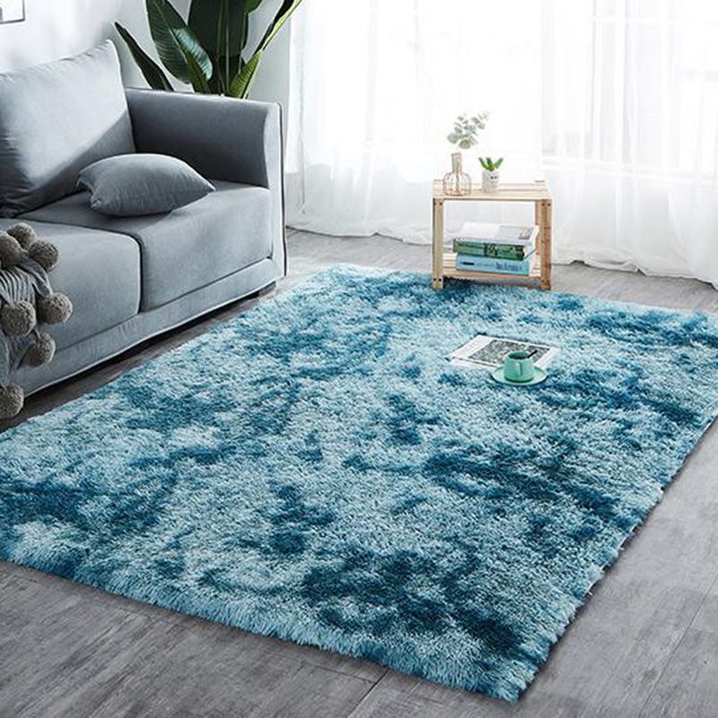 Coffee Tie Dye Indoor Carpet Polyester Casual Rug Shad Area Rug for Living Room