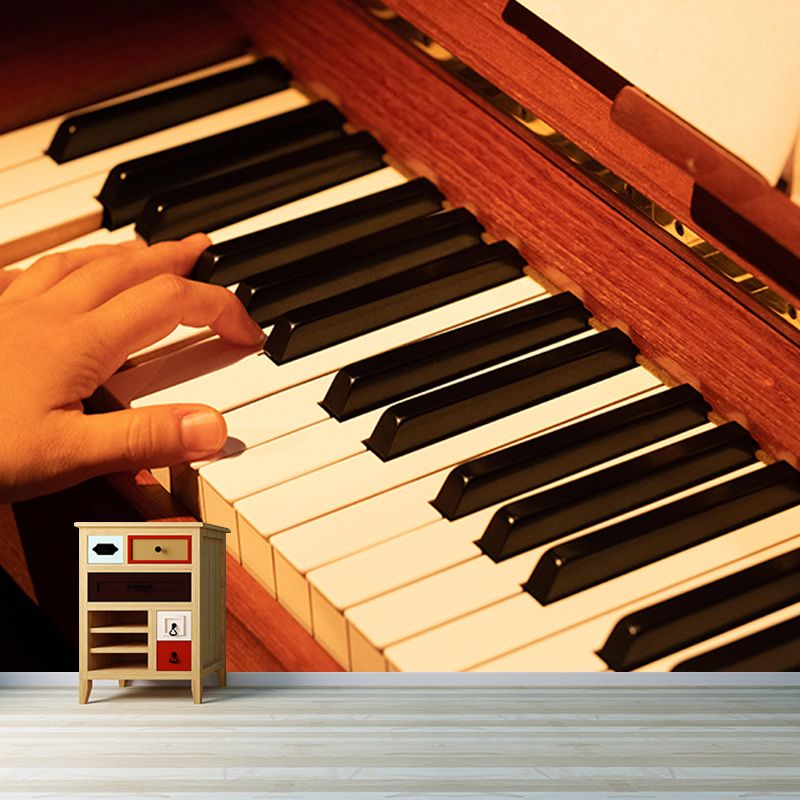 Living Room Mural Piano Photography Decorative Environment Friendly Mural