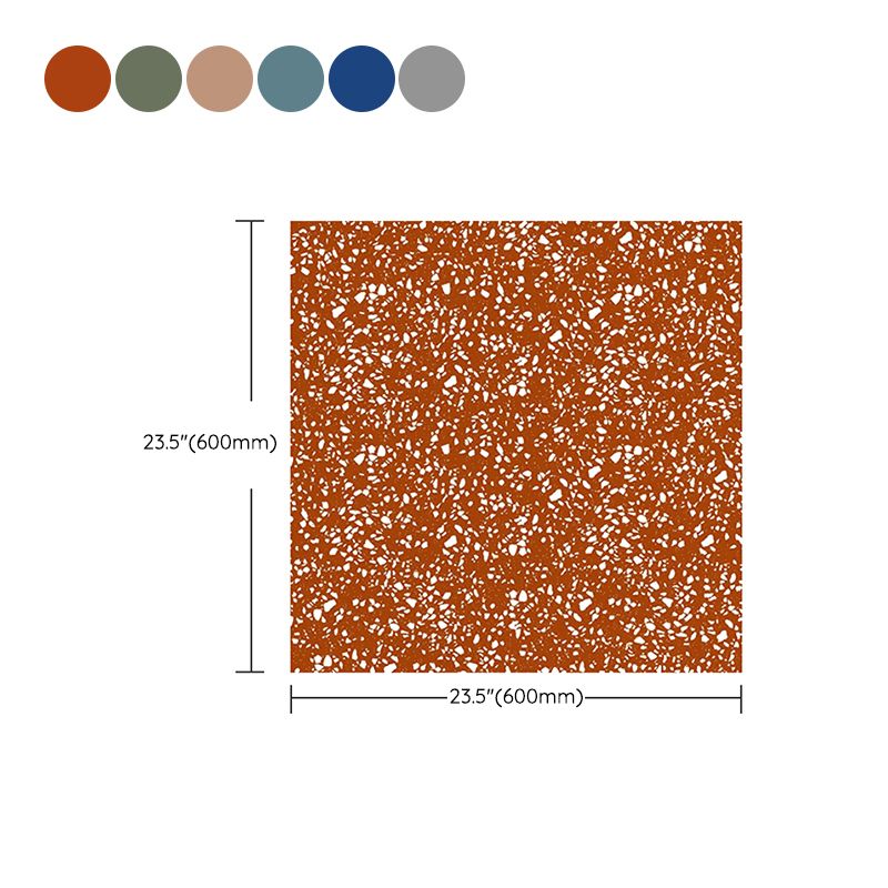 Patterned Floor and Wall Tile Square Mixed Material Singular Tile