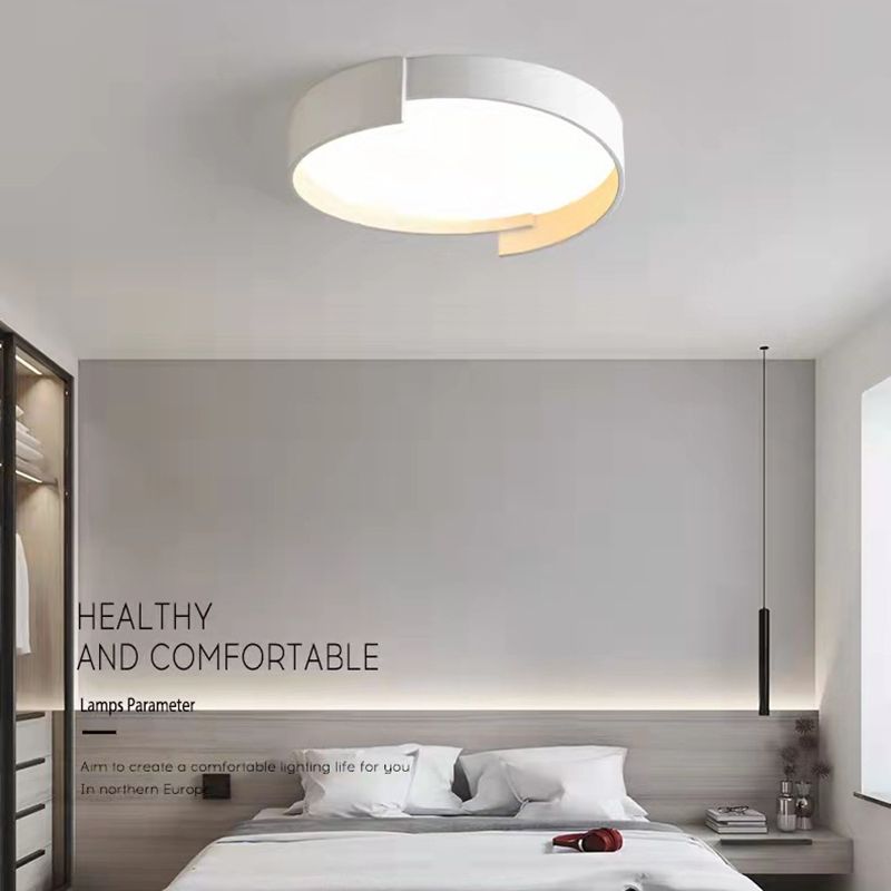 Modern Style 1-Light Round Shade Flush Mount Flush Mount Ceiling Light Fixture