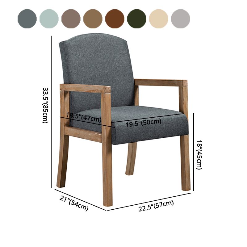 Silla Parsons de madera maciza con acabado mate y 4 patas, sillón de comedor contemporáneo