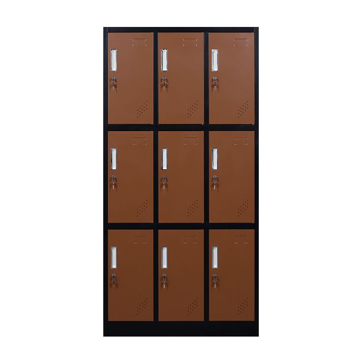 Metal Matte Finish Cabinet Contemporary Storage Cabinet with Hinged Door