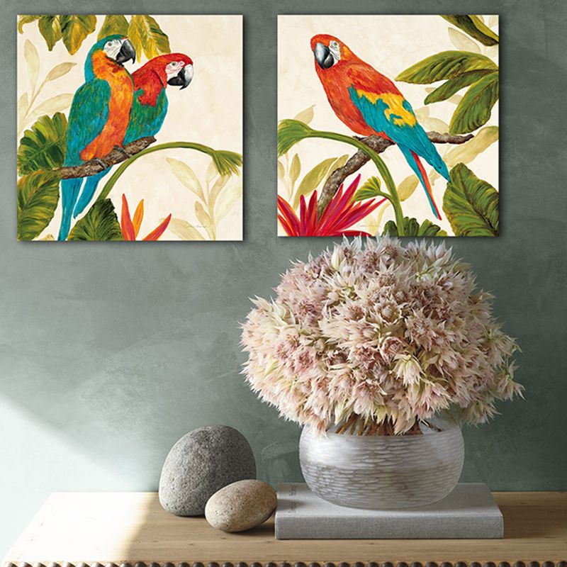 Canvas Print Textured Contemporary Style Dining Room Painting