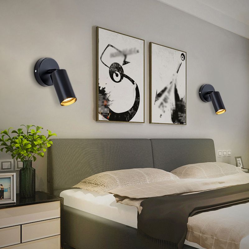 Single Golden/Black Contemporary Wall Mounted Sconce LED Iron Wall Light