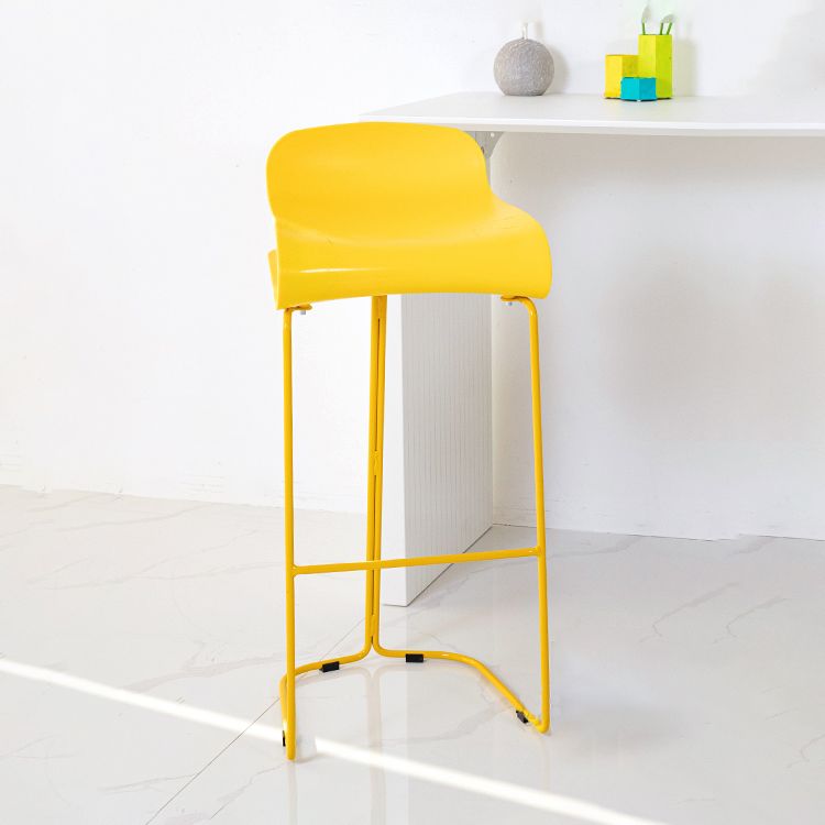 Contemporary Style Metal Bar-stool Plastic Counter Bar Stool for Kitchen