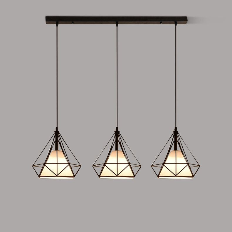 Diamond Iron Cluster Anhänger Beleuchtung moderne minimalistische Hanglampe für Esstisch
