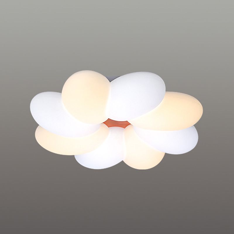 Floral Metal Ceiling Lighting Minimalist Style LED Ceiling Lamp