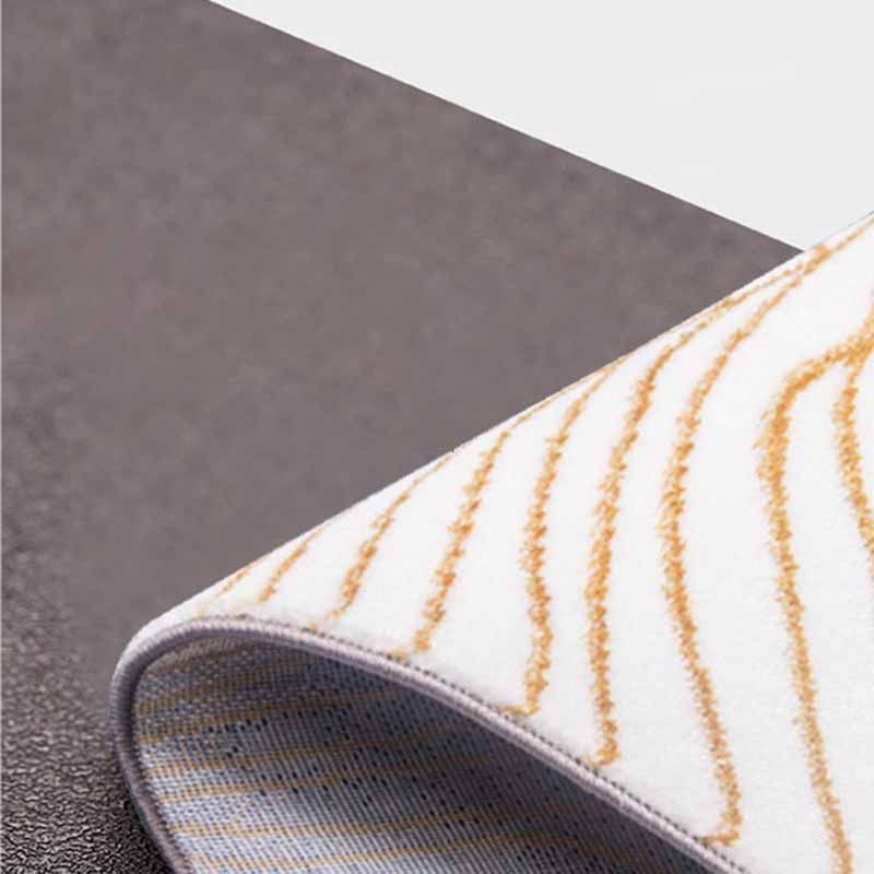 Blue Modern Area Rug Abstract Pattern Polyester Area Carpet Easy Care Washable Rug for Home Decor