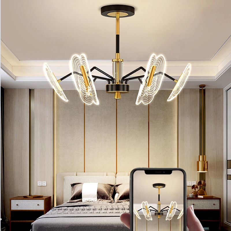 Multi Light Unique Branch Hanging Lights Modern Style Metal Hanging Lighting for Study