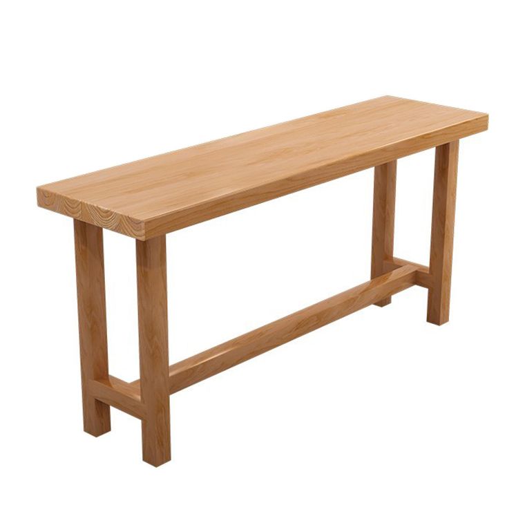 Luxury Rectangular Bar Table Set 1/5/6/11 Pieces Wooden Counter Table with High Stools