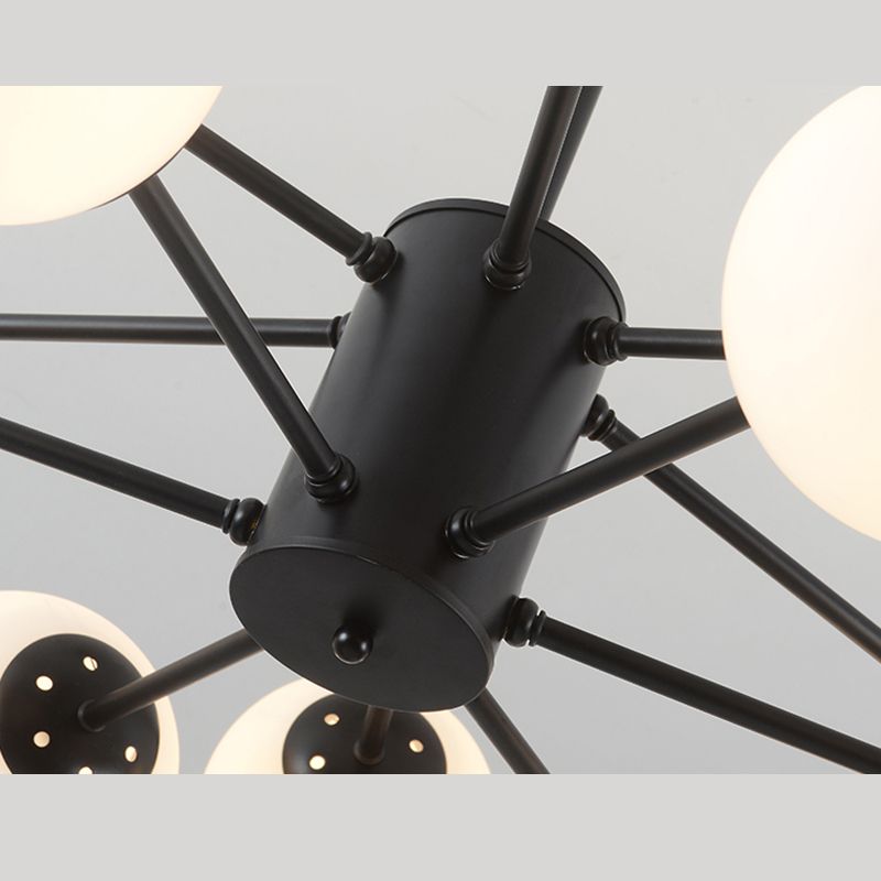 Luz de lámpara LED de metal de estilo múltiple de múltiples anillos de un solo nivel