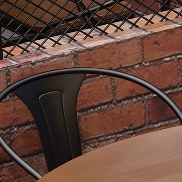 1/2/4/9 Pieces Modern Dining Set Solid Wood Round Table with Wooden Chairs