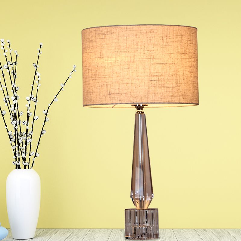 1 lampe de table de nuit ombragée de tête
