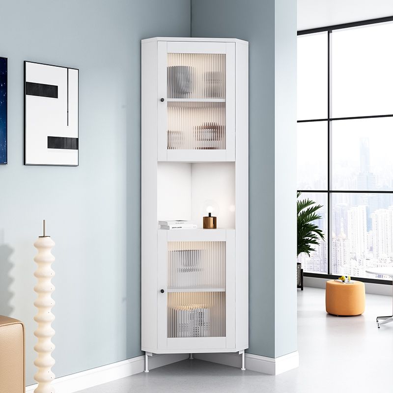 Modern Style Side Board Glass Door Sideboard for Home Kitchen