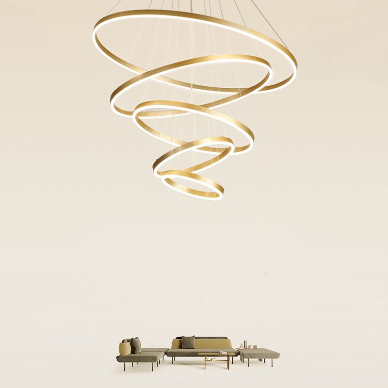 Noordse moderne minimalisme lichte luxe stijl led hanger kroonluchter licht voor eetkamer woonkamer