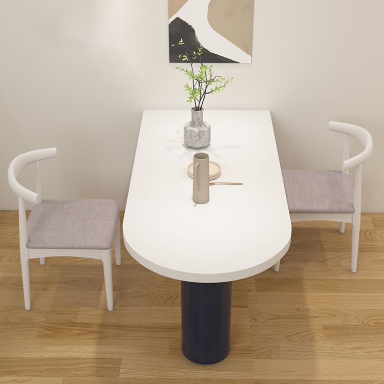 Wood Top Dining Table with 3 Legs Modern Simple Table for Restaurant