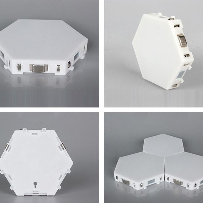 White Honeycomb Wall Sconce Light Decorative Modern Plastic LED Wall Lamp for Living Room