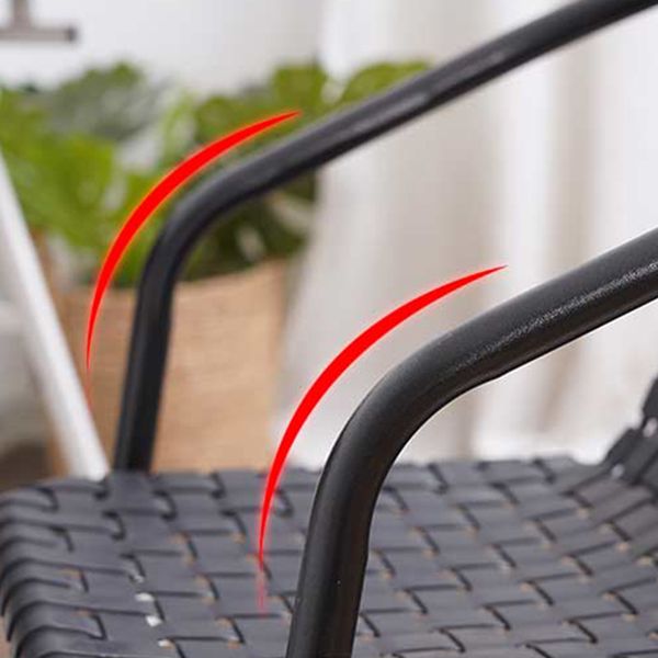Contemporary Style Arm Chair Plastic Dining Accent Chair for Dining Room