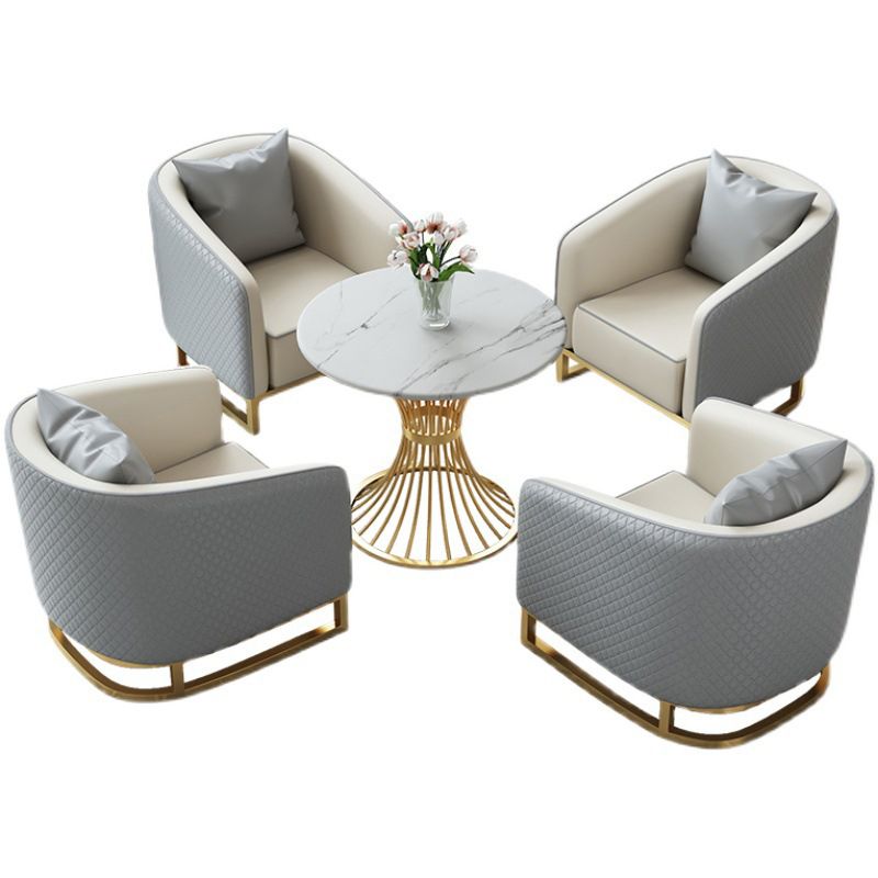 Genuine Leather Tuxedo Arm Sofa Contemporary Sofa for Living Room