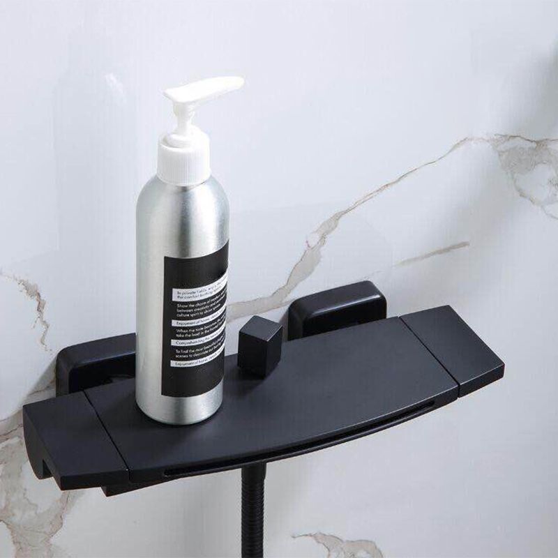 Modern Wall Mounted Metal Tub Filler Single Handle Tub Faucet Trim