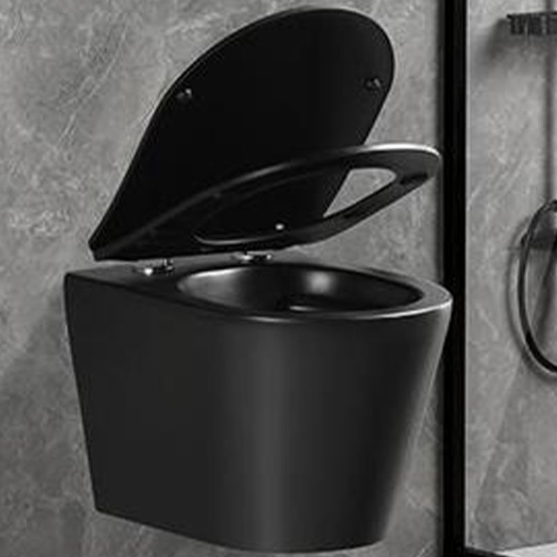 Wall Mount Flush Toilet One-Piece Toilet Contemporary Porcelain Toilet