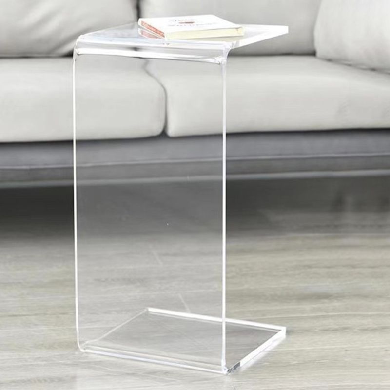 Contemporary Acrylic Side Table Square Sofa Side Accent Table