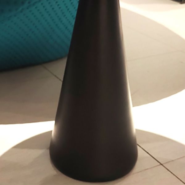 Round Pedestal Base Metal Table Medieval Modern Style Side Table