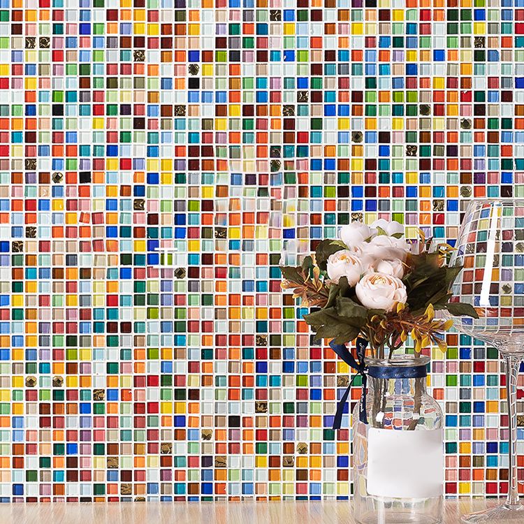 Glass Floor and Wall Tile Modern Simple Grid Floor and Wall Tile